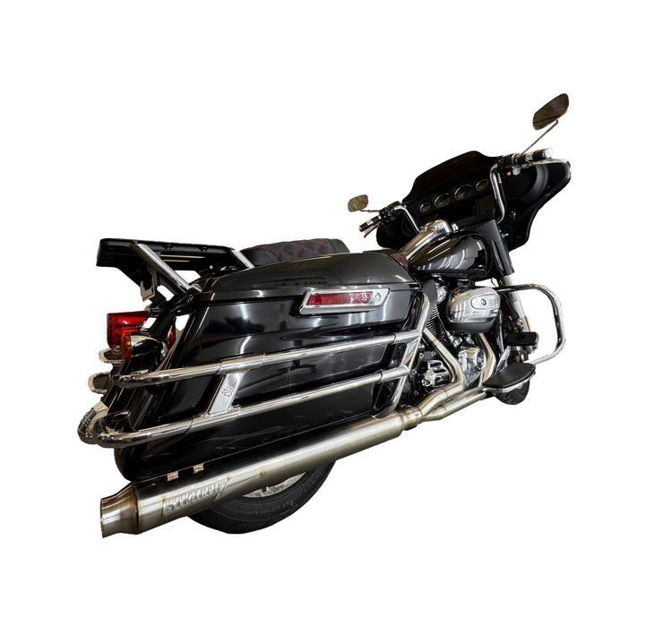 Pipe Bomb Full Length Harley Bagger Slip On 2.25" Muffler