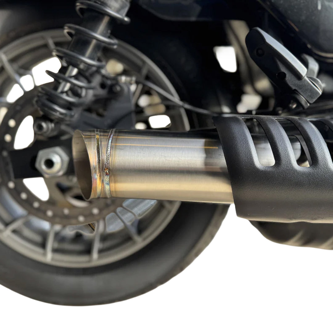 Nightster High Performance Harley Davidson  2.25" Slip On Muffler | Kruesi x Stealth Pipes