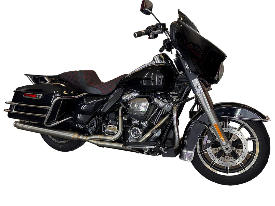 Pipe Bomb Full Length Harley Bagger Slip On 2.25" Muffler