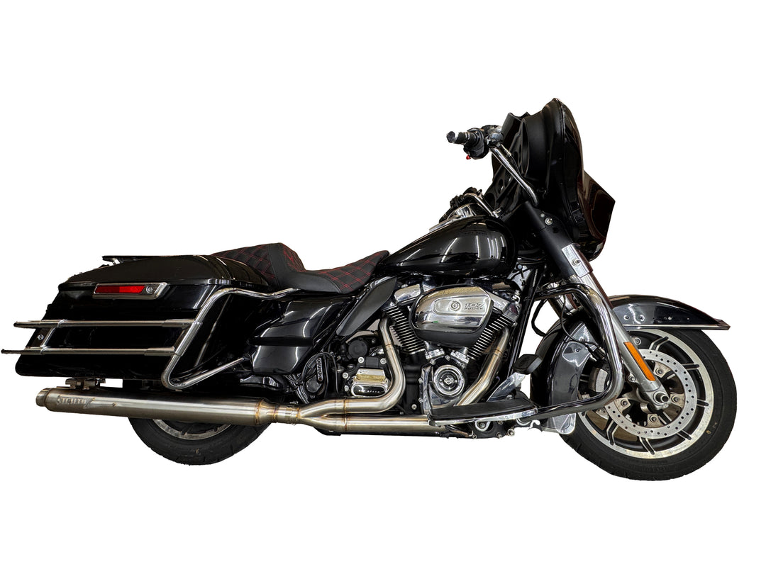 Pipe Bomb Full Length Harley Bagger Slip On 2.25" Muffler