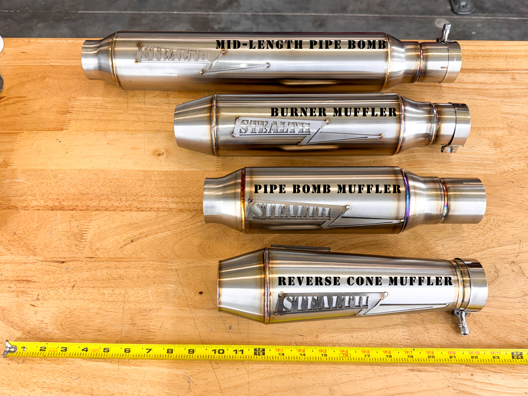 Burner Bolt 2.25" Slip On Muffler