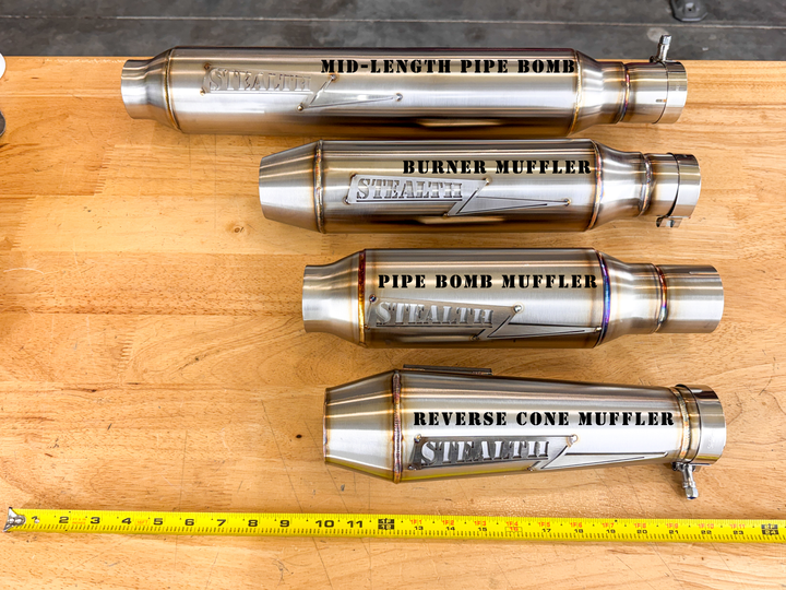 Burner Bolt 2.25" Slip On Muffler