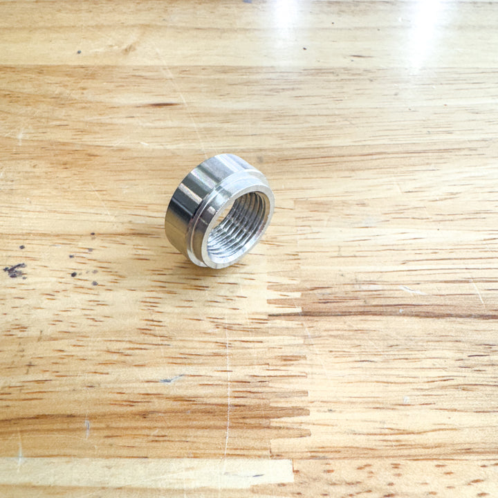 Stainless Steel O2 Sensor Weld Bung, Lip Style, M18x1.5